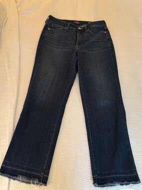 Women’s NYDJ Cropped Dark Blue Straight-Leg Jeans Sz 6